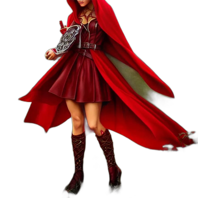dress, staff, sword, concept art, 3d render, fantasy art, pixel art, red transparent PNG cut-out
