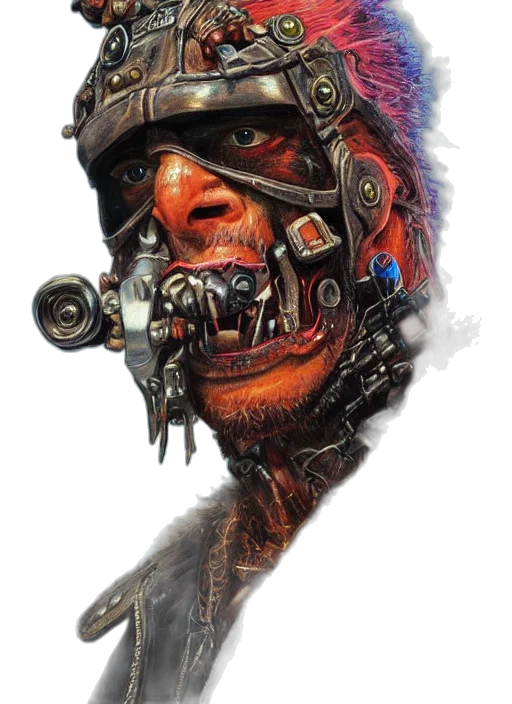 face, robot, weapon, mask transparent PNG cut-out