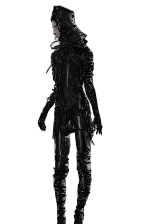 jacket, mask, creature, robot transparent PNG cut-out