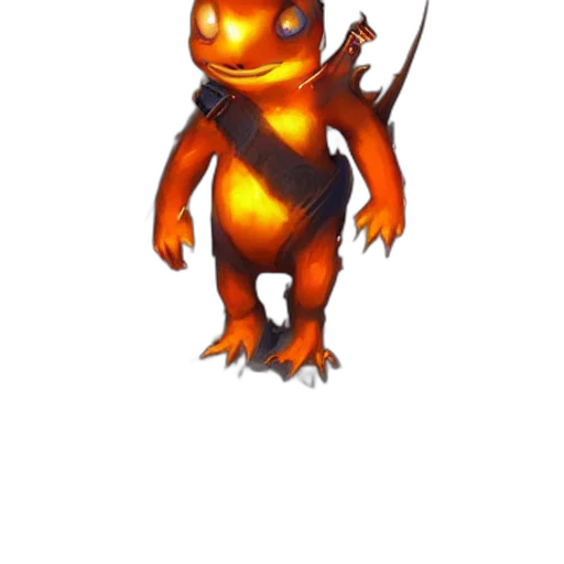 dragon, staff, creature, animal, pixel art, concept art, fantasy art, 3d render transparent PNG cut-out