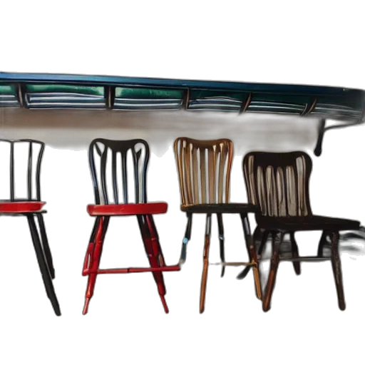 furniture, 3d render, three, chairs transparent PNG cut-out