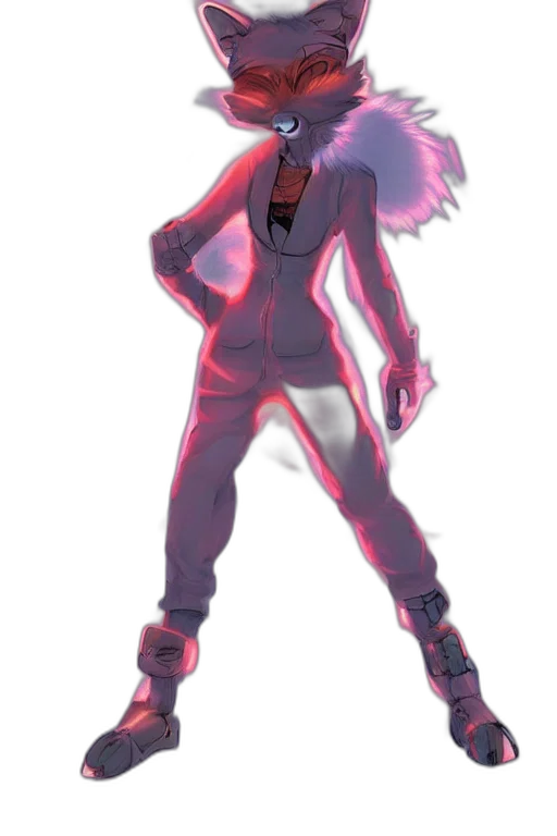 jacket, staff, creature, mask transparent PNG cut-out