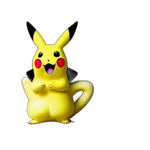 animal, creature, 3d render, concept art, pixel art, photorealistic, pikachu, mug transparent PNG cut-out