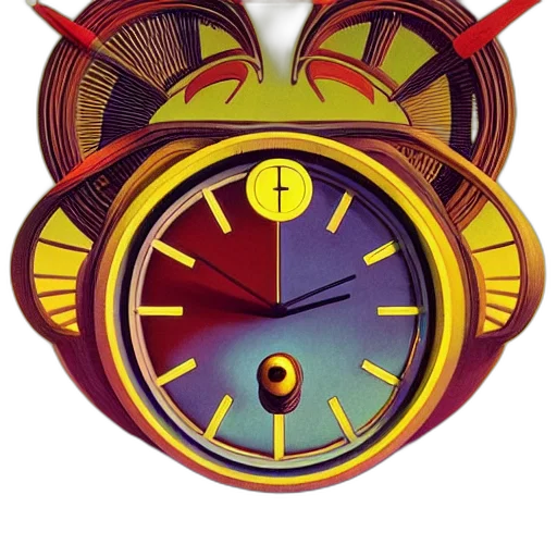 3d render, concept art, clocks, beeple transparent PNG cut-out