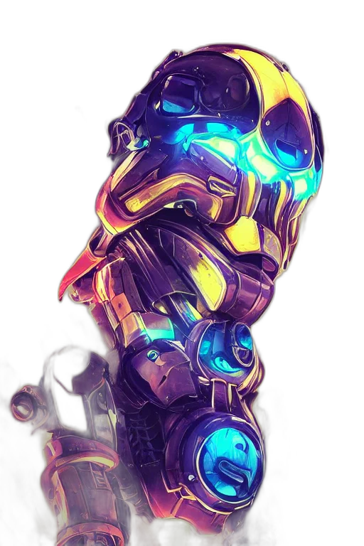 robot, weapon, sword, mask transparent PNG cut-out