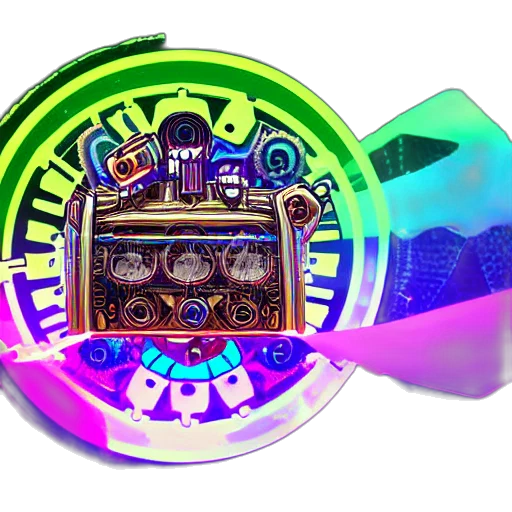 jewelry, 3d render, neon lights, neon, sticker, rock, band, name transparent PNG cut-out
