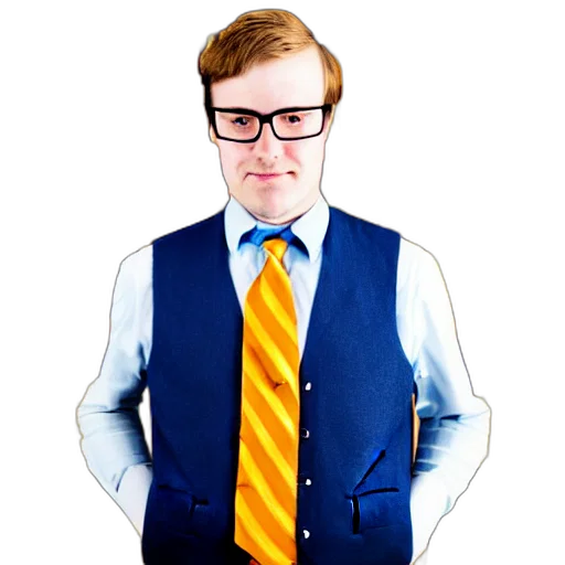 jacket, staff, dignified, beaver transparent PNG cut-out