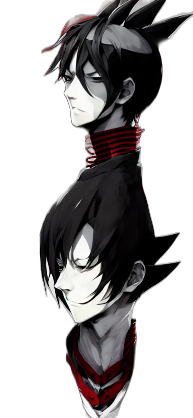 mask, face, creature, hat, concept art, comic book art, anime, cartoon transparent PNG cut-out