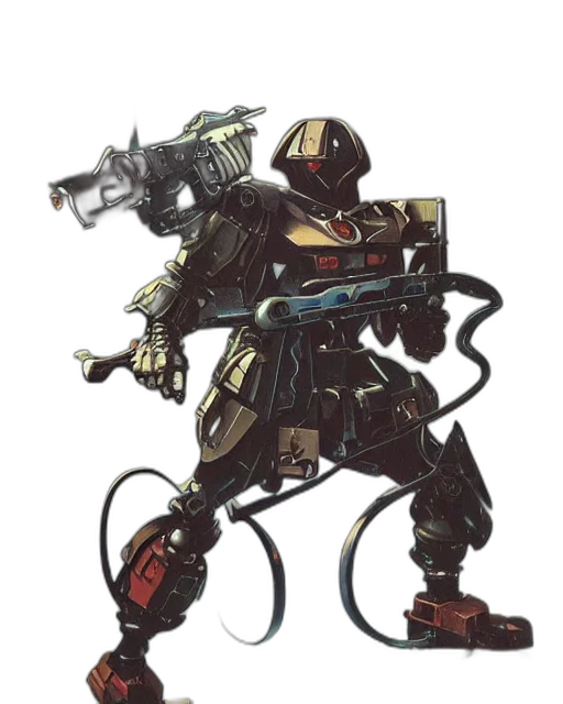 robot, weapon, staff, concept art transparent PNG cut-out