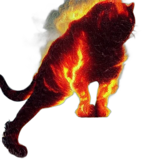 animal, dragon, staff, concept art, fantasy art, photorealistic, 3d render, fire transparent PNG cut-out