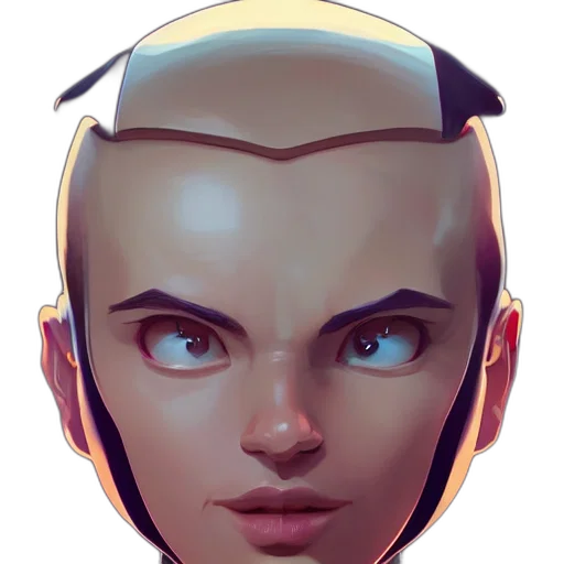 face, robot, mask, crown transparent PNG cut-out