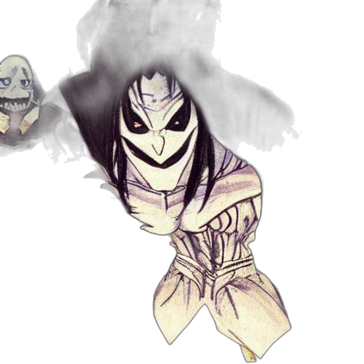 mask, concept art, fantasy art, watercolor transparent PNG cut-out