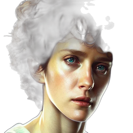 face, hair, crown, mask, photorealistic, concept art, fantasy art, oil painting transparent PNG cut-out