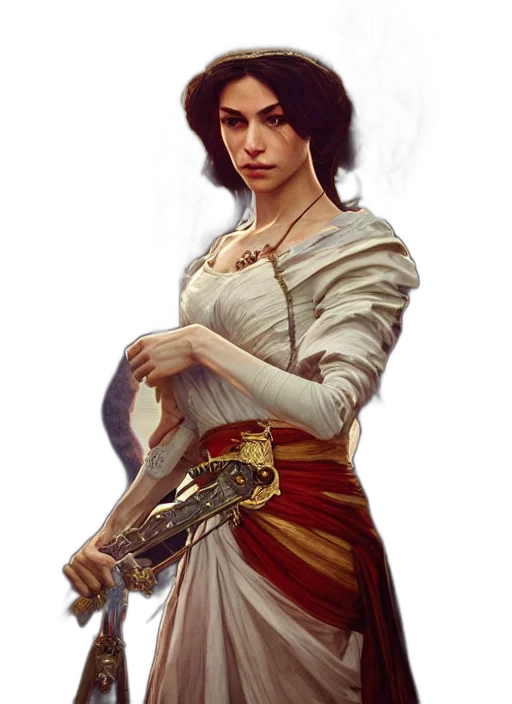 staff, sword, weapon, dress, fantasy art, concept art, photorealistic, comic book art transparent PNG cut-out