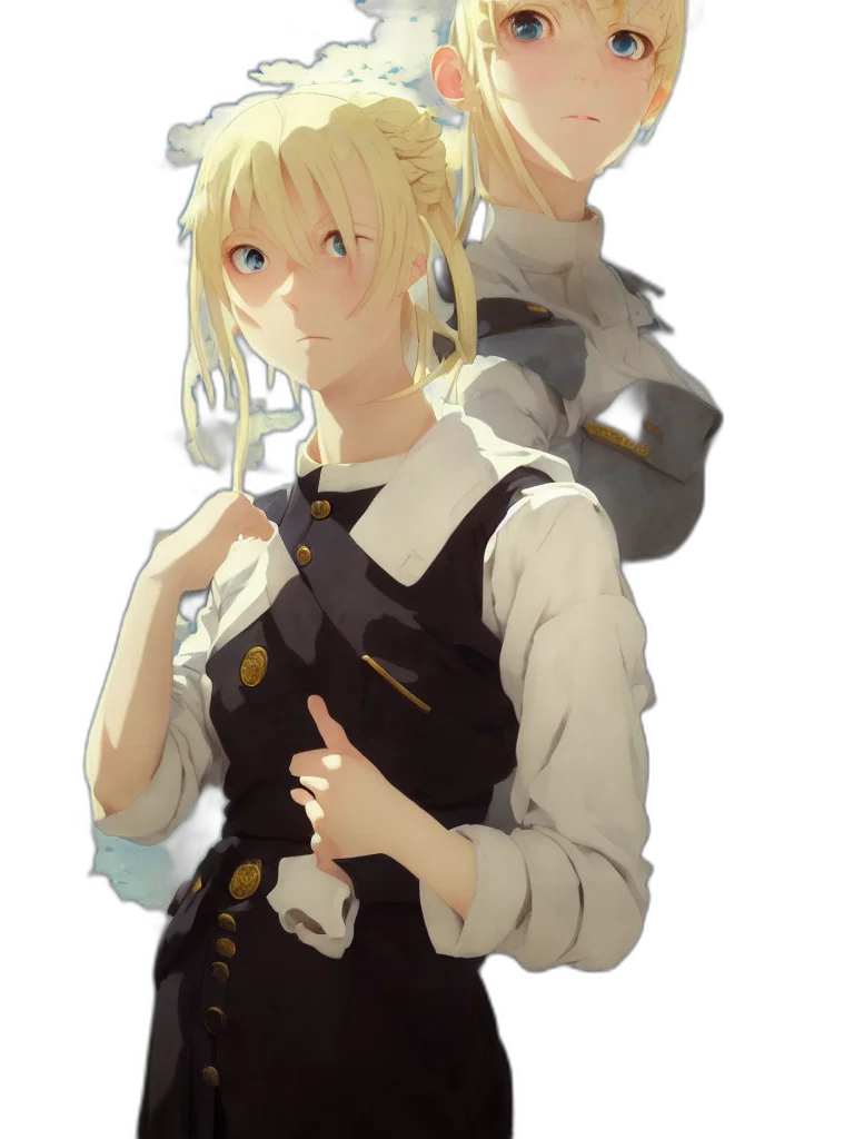 staff, weapon, crown, jacket transparent PNG cut-out