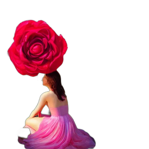 dress, flower, crown, hat transparent PNG cut-out