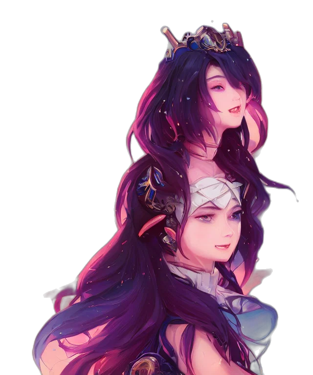 crown, fantasy art, concept art, pixel art, anime, dark, pastel, colorful transparent PNG cut-out