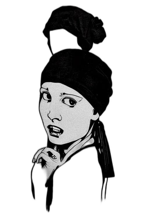 staff, hat, face, cartoon transparent PNG cut-out
