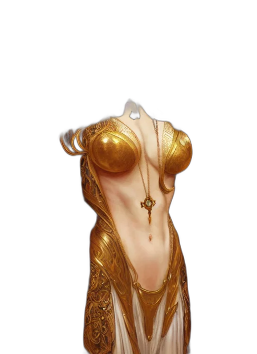 dress, jewelry, crown, mask, concept art, fantasy art, 3d render, pixel art transparent PNG cut-out