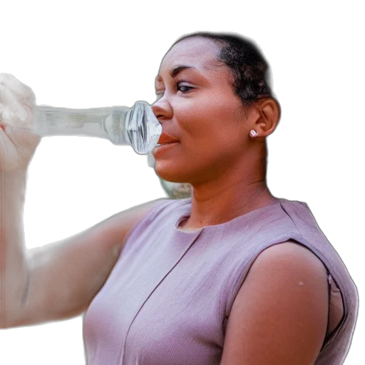 bottle, staff, weapon, photorealistic, 3d render, woman, water, instead transparent PNG cut-out