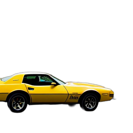 car, weapon, 3d render, photorealistic, concept art, pixel art, golden, pontiac transparent PNG cut-out