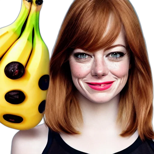 hair, photorealistic, cartoon, banana, woman, has, face, emma transparent PNG cut-out