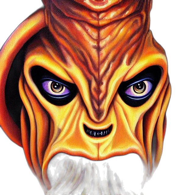 mask, face, creature, dragon, fantasy art, concept art, 3d render, photorealistic transparent PNG cut-out