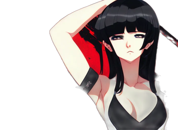 dress, hat, anime, concept art transparent PNG cut-out