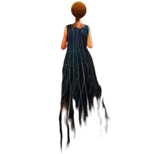 dress, hair, creature, crown transparent PNG cut-out