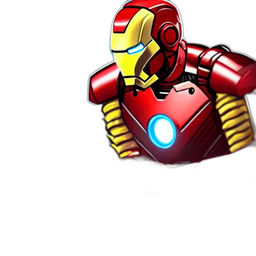 robot, 3d render, pixel art, comic book art transparent PNG cut-out