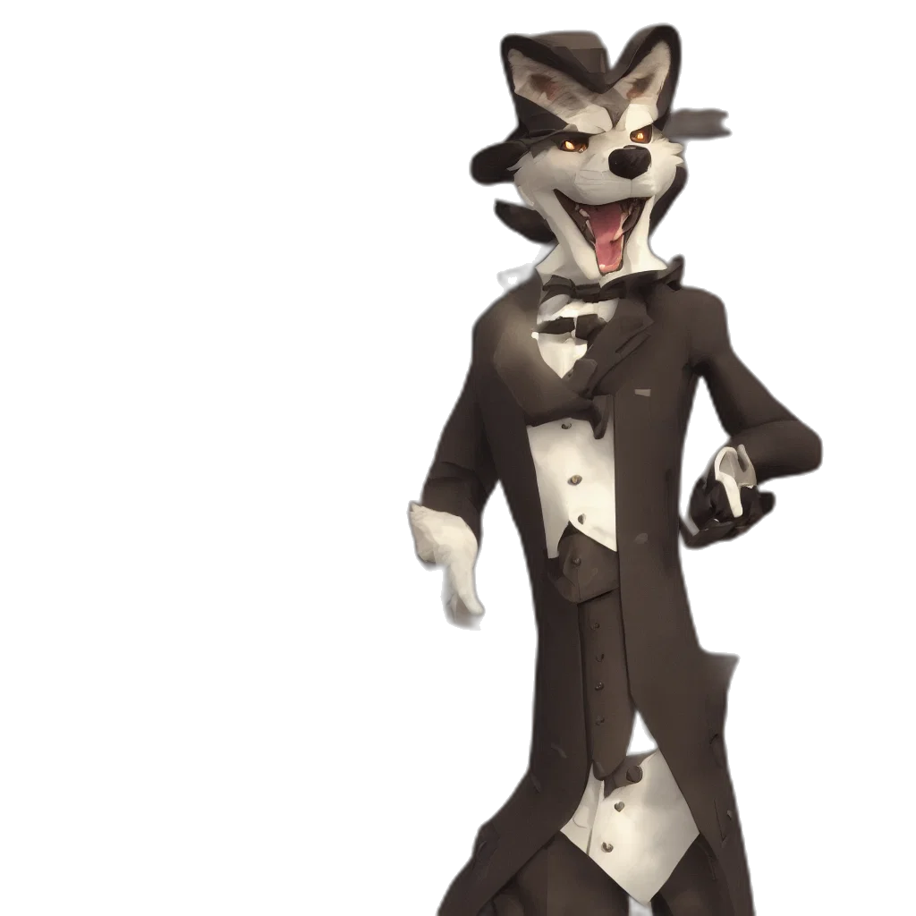 animal, staff, concept art, 3d render, cartoon, fantasy art, monochrome, one transparent PNG cut-out