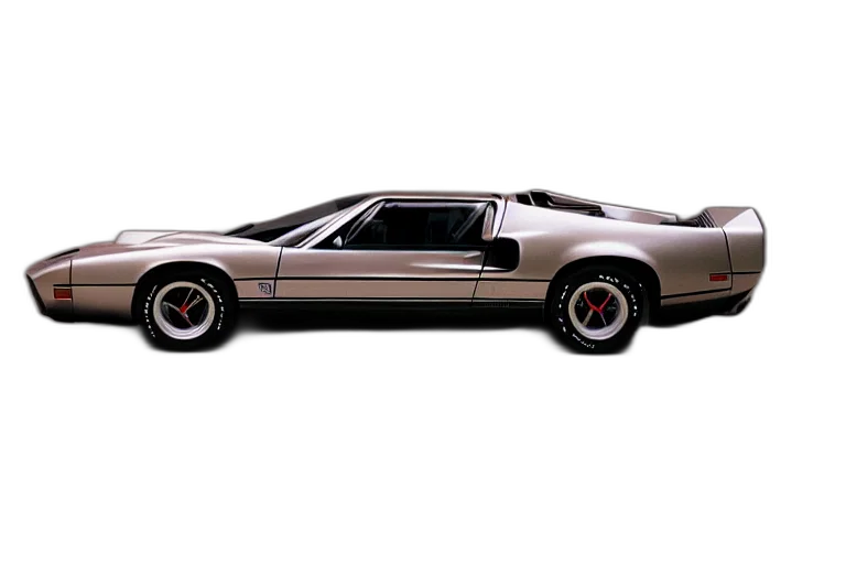 car, photorealistic, concept art, 3d render, designed, john, delorean, stylized transparent PNG cut-out