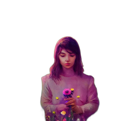 flower, jacket, dress, robot transparent PNG cut-out