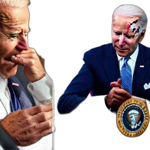 joe, biden, crying, over transparent PNG cut-out