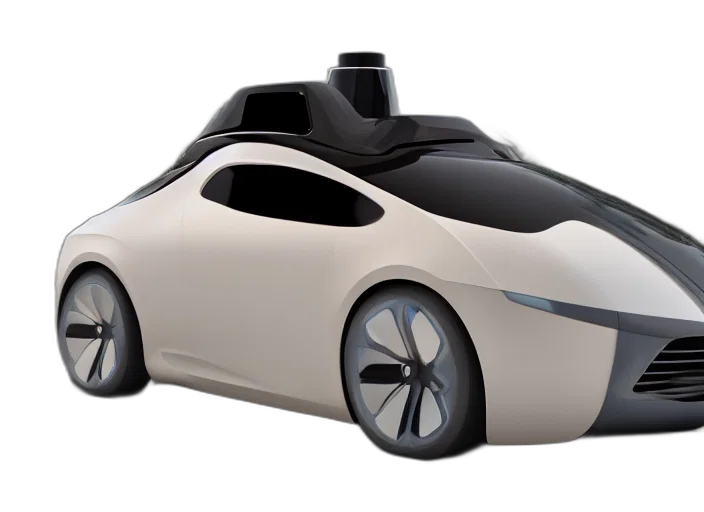 car, robot, 3d render, concept art transparent PNG cut-out
