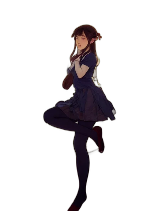 dress, staff, creature, crown transparent PNG cut-out