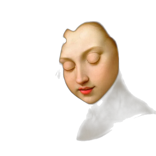 face, mask, hair, crown transparent PNG cut-out