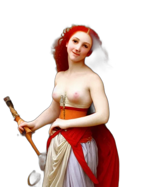 staff, dress, sword, fantasy art transparent PNG cut-out