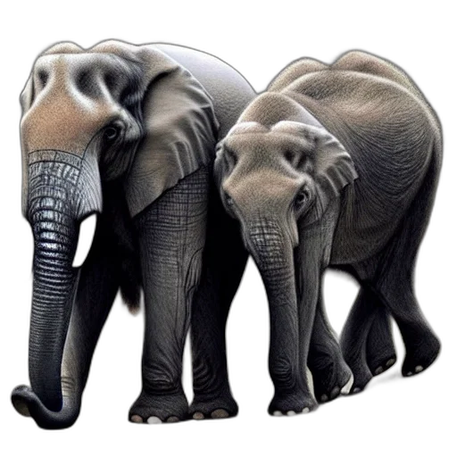 animal, 3d render, photorealistic, concept art transparent PNG cut-out