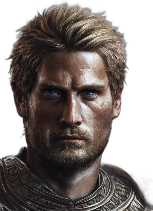 face, hair, photorealistic, fantasy art transparent PNG cut-out