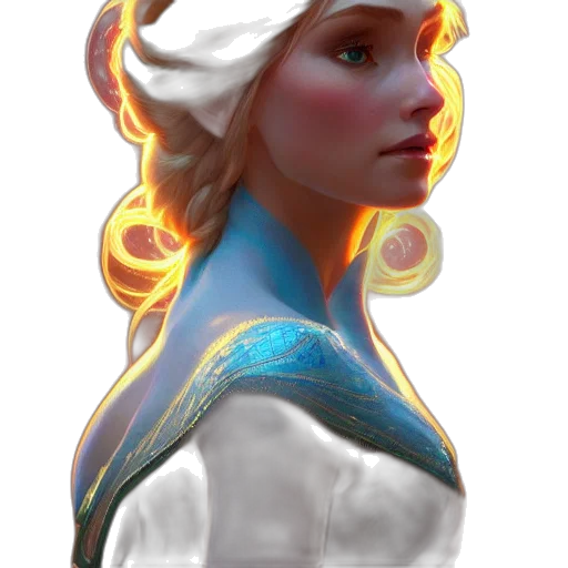 crown, face, dress, jewelry, fantasy art, concept art, pixel art, 3d render transparent PNG cut-out