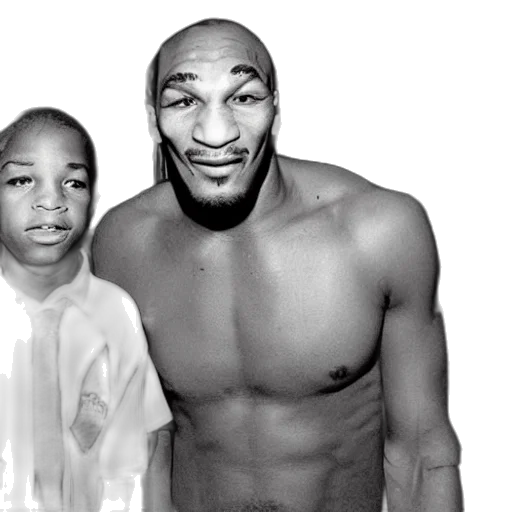 photorealistic, young, mike, tyson, snoop, dog, door, vacuum transparent PNG cut-out