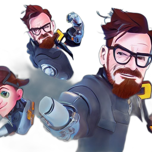 staff, weapon, robot, jacket transparent PNG cut-out