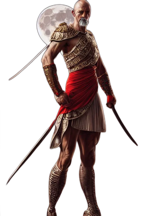 sword, staff, weapon, dress, concept art, fantasy art, 3d render, photorealistic transparent PNG cut-out