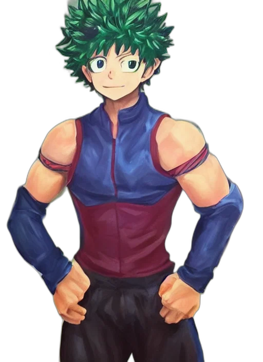 staff, jacket, pixel art, anime, concept art, fantasy art, green, izuku transparent PNG cut-out