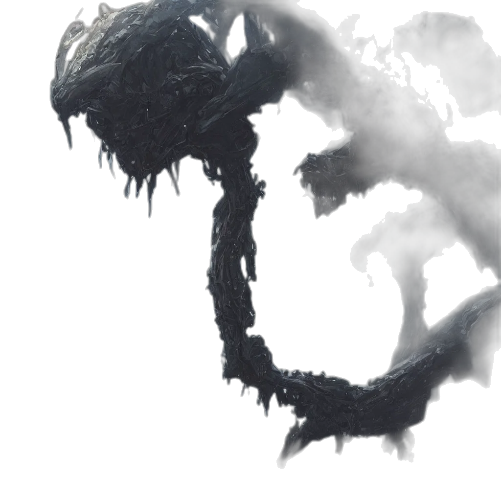 dragon, creature, mask, hair transparent PNG cut-out