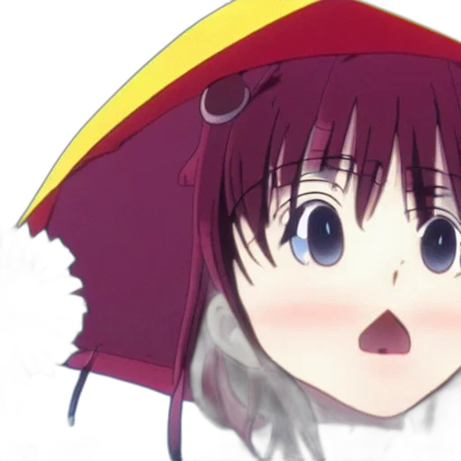 umbrella, hat, face, creature, anime, photorealistic, 3d render, concept art transparent PNG cut-out