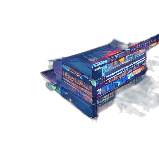 food, 3d render, pixel art, concept art, vaporwave, outer space, blue, year transparent PNG cut-out