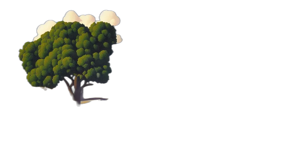 tree, crown, umbrella, hat, pixel art, 3d render, concept art, fantasy art transparent PNG cut-out