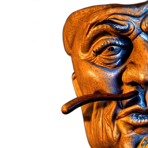 mask, face, 3d render, closeup, photorealistic, photograph, salvador, dali transparent PNG cut-out